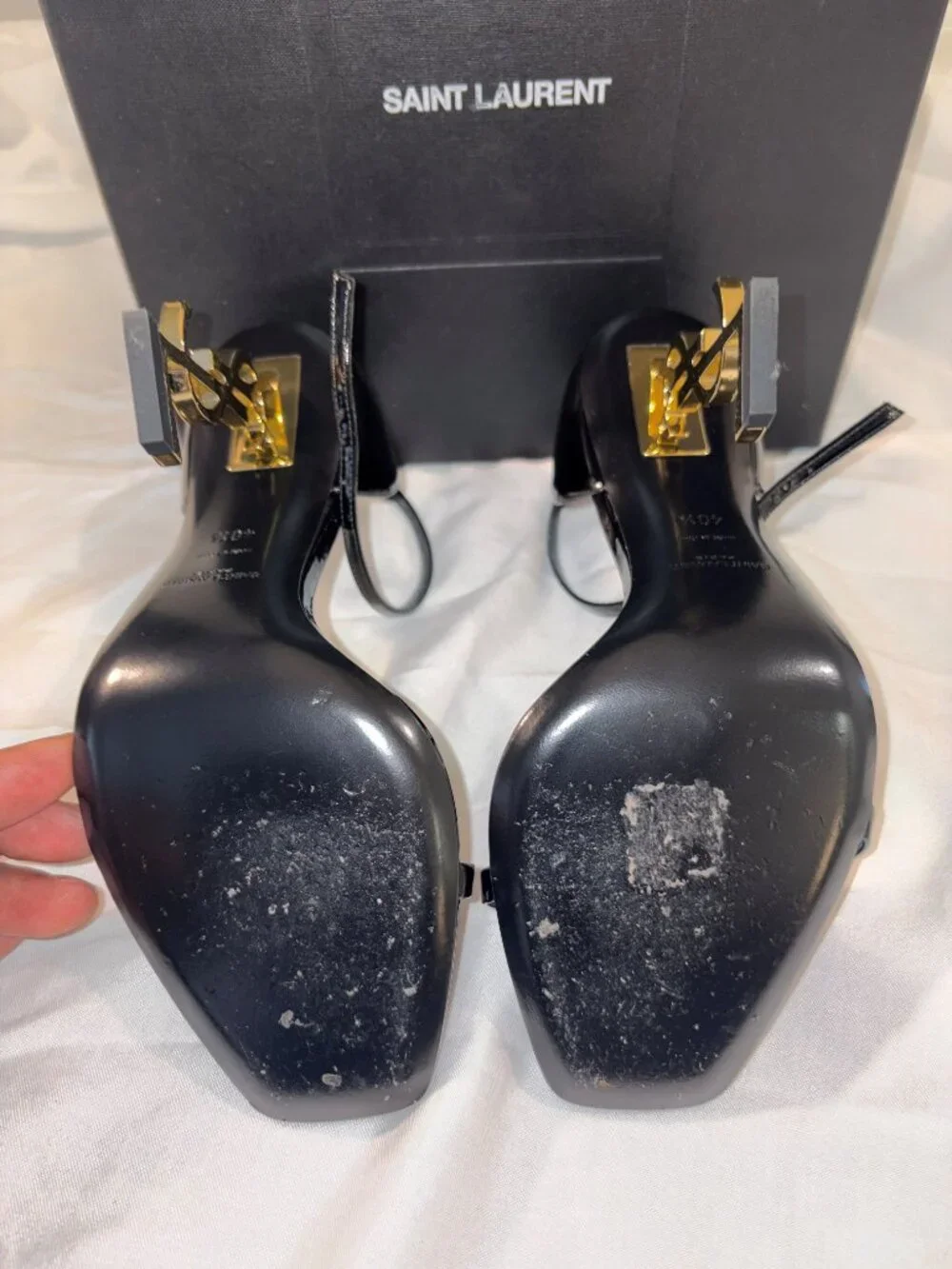 Saint Laurent Opyum 110 YSL Heel Sandals
